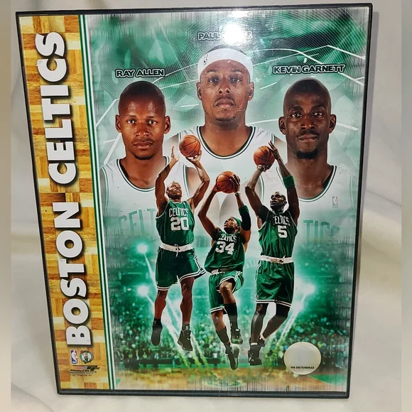 Framed 8"×10" Boston Celtics photo w/ authenticity seal - Picture 1 of 7